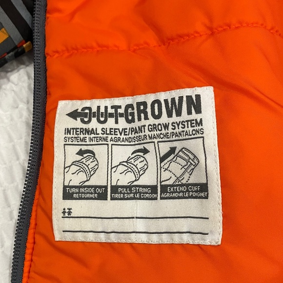 Columbia Kids Puffer Jacket - Black, Gray, and Orange - Picture 4 of 5